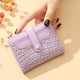 thumbnail image 2 of Cartera retro de cocodrilo corta, sencilla, con temperamento, tarjetero para múltiples tarjetas, tarjetero para cambio, 2 of 5