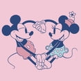 thumbnail image 2 of Girl's Mickey & Friends Mickey and Minnie Heart  Graphic Tee Light Pink X Large, 2 of 4