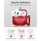 thumbnail image 2 of Funda para AirPods 4 ESR HaloLock a prueba de caídas con MagSafe Red, 2 of 9