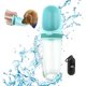 thumbnail image 1 of Botella de agua portátil para perros de 350 ml, botella de agua de viaje para perros, botella de agua para mascotas con dispensador de bolsas para perros y gatos (verde). Afortunado Sencillez, 1 of 5