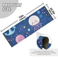 thumbnail image 5 of Yayeee Runner Rug for Bedroom 2'x6' Machine Washable Hallway Non Slip Mat, Light Pink Jellyfish, 5 of 8