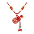 thumbnail image 2 of Bouteille d'Huile Essentielle Pendentif Collier Vide Cordon Réglable Parfums Bouteille, Rouge, 2 of 8
