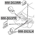thumbnail image 2 of Febest LEFT ENGINE MOUNT AT # MM-DG3LH OEM MR131004, 2 of 2