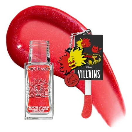 Wet n Wild Disney Villains Pick Your Vice, Cruella, Conditioning and Plumping Lip Gloss with Charms in Hell Hall