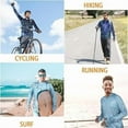 thumbnail image 6 of WELIGU Men's Fishing Shirt Long Hoodie Sleeve Sun Protection UV UPF 50+ T-Shirts Outdoor Hiking Lightweight Fluorescent Blue Small, 6 of 7