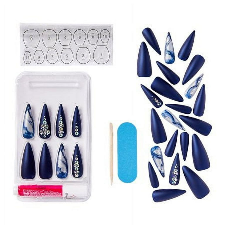 NIB SEALED Kiss Masterpiece Press On Nails Set of 6 Makeup