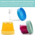 thumbnail image 4 of 12 Pack Baby Food Storage Containers, 4oz Leak-Proof Glass Baby Food Containers, Small Glass Jars with Lids, Reusable Baby Food Jars, Microwave,Dishwasher & Freezer Safe, 4 of 8
