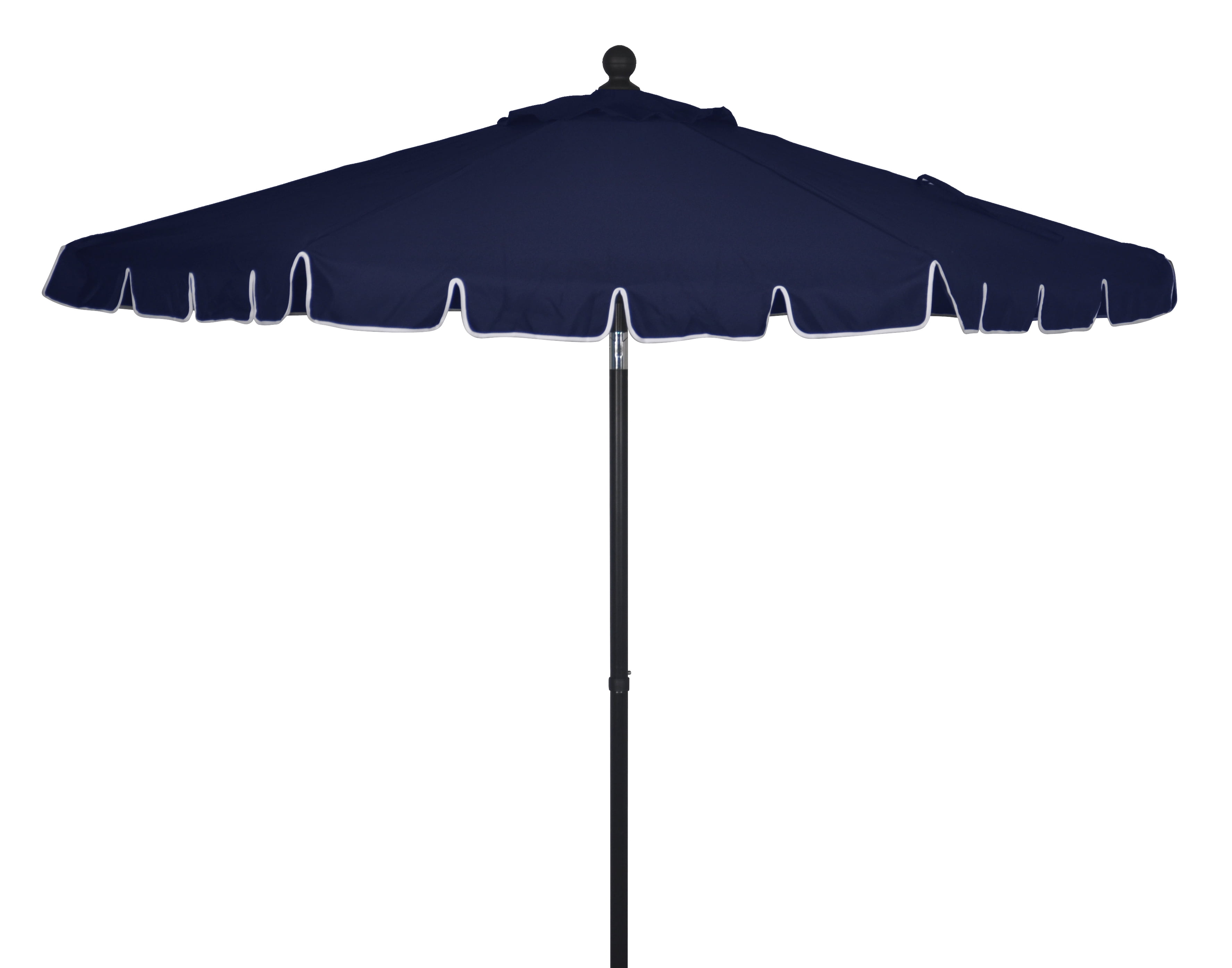 Better Homes & Gardens Scalloped 7.5’ PushUp & Tilt Patio Umbrella