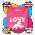 thumbnail image 3 of Shop4Ever T-Rex Love Bites Dinosaur Valentine's Day Toddler's Cotton T-Shirt 3T Hot Pink, 3 of 6