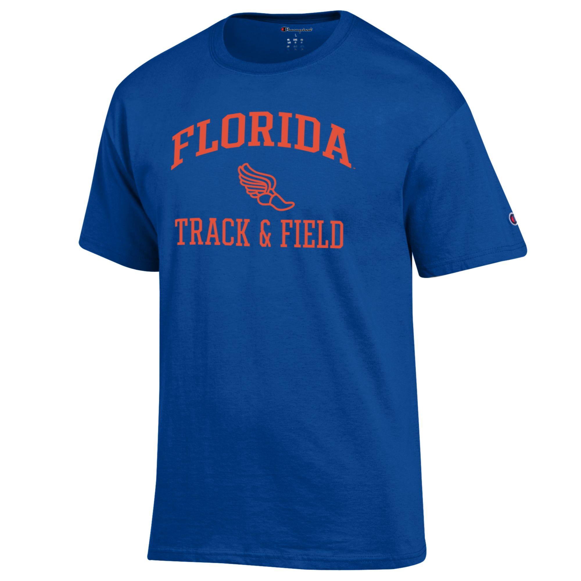 Men's Champion  Royal Florida Gators Icon Track & Field T-Shirt