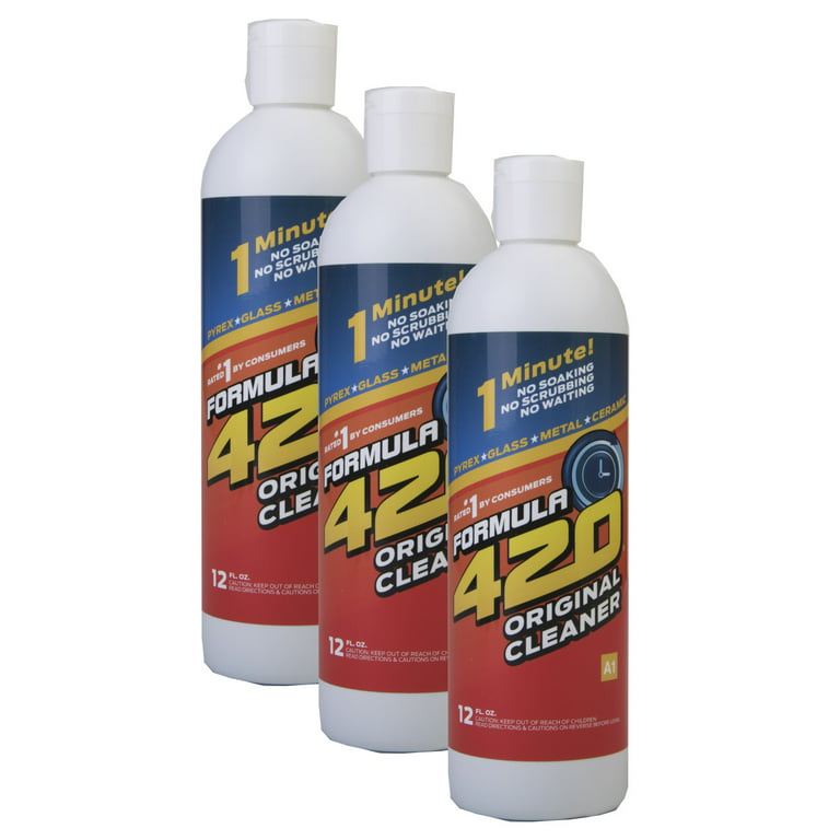 Original Cleaner by Formula 420, Glass Cleaner, Cleaner Pack, Safe on  Glass, Metal, Ceramic, and Pyrex