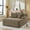 Brown, variant on Single Lazy Sofa Lounge Chair, No Assembly Required, Made Of Velvet Fabric, Fluffy Modern Single Lounge Chair, Used for Indoor Living Rooms and Bedrooms (Gray)