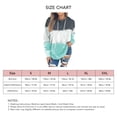 thumbnail image 5 of Sudadera informal elástica de manga larga verde para mujer, sudadera con capucha degradada XL con diseño estampado, 5 of 5