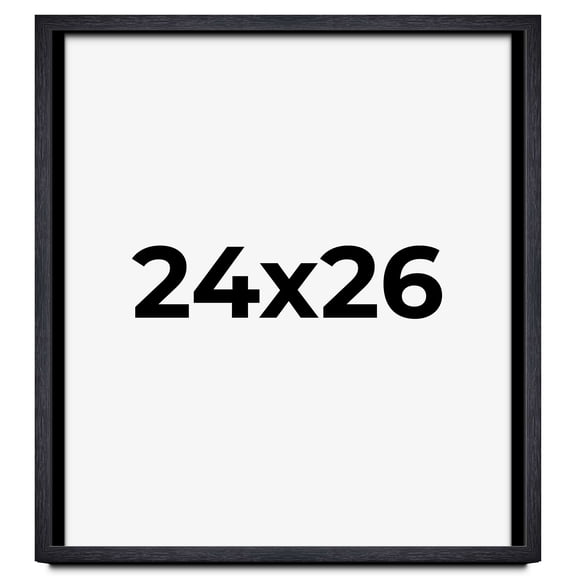 24x26 Shadow Box Frame Black | 1 Inches Deep Real Wood Farmhouse Shadowbox Display Frame | UV