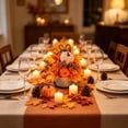 thumbnail image 5 of Fall Artificial Pumpkin, Maple Leaf, Berry Arrangement with Metal Basket, Preassembled Floral Centerpiece for Home and Thanksgiving Decor, 5 of 6