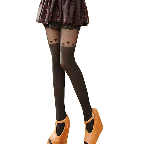 Black Sheer Tights Pantyhose for Women,Plus Size Tights Highs Nylons,Black