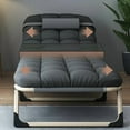 thumbnail image 4 of Recliner for Lunch Break, Ergonomic Folding Bed with Mattress,Easy to Carry, Office Nap,Multi-function Recliner,Multi-level Adjustment,, Compact Lounger, Portable Sleeping Solution,Adjustable Seating, 4 of 11
