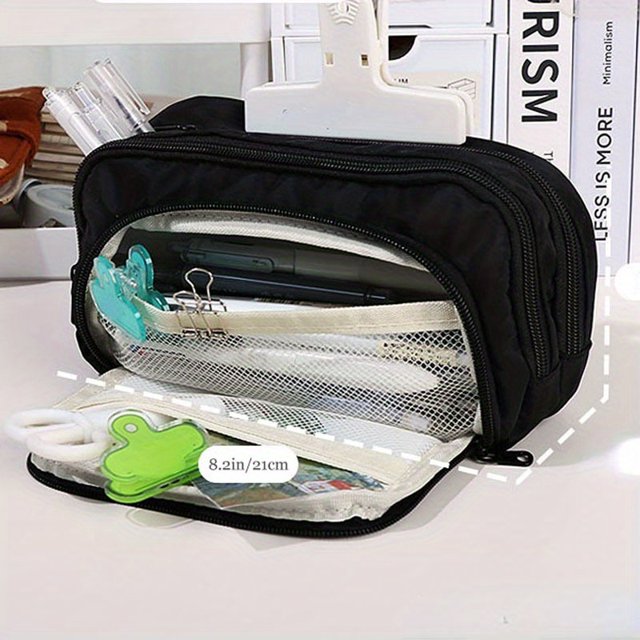 1 Bolsa De Lápices De Gran Capacidad, Estuches Escolares Estéticos Para Niñas, Soporte De Papelería Coreano, Estuche Para Bolígrafos Para Niños, Suministros Escolares Para Estudiantes