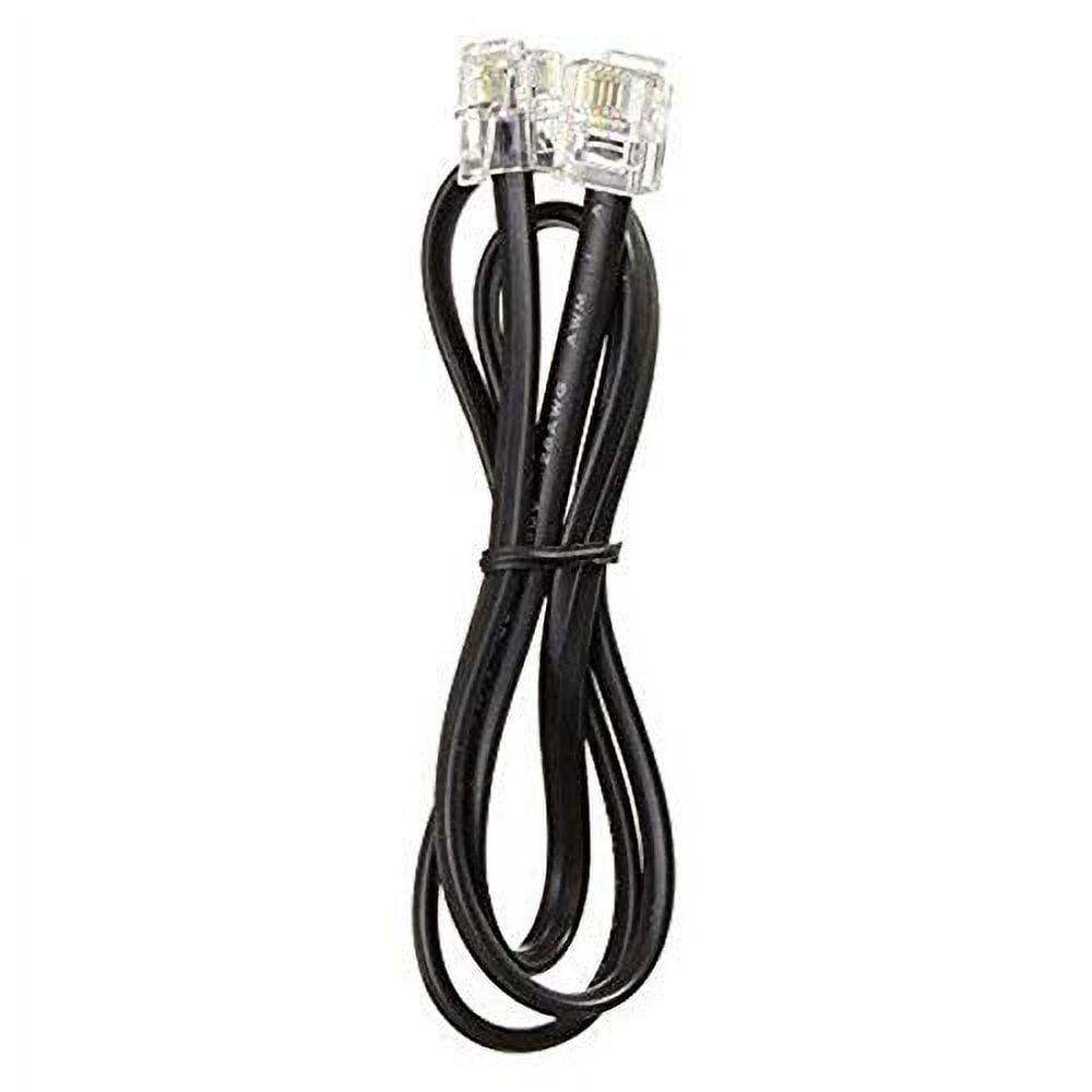 LCH - Tuk - Telephone Modular Cable, RJ11 Plug, Black