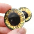thumbnail image 3 of High Domed Olive Green Human Glass Eyes, 3 of 5