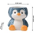 thumbnail image 3 of Cute Animals Planter, Mini Ceramic Cartoon Animal Shaped Succulent Flower Pot Indoor Air Plants Holder, Smooth Shiny Decorative Flower Cactus Planter - Plants Not Included (Penguin), 3 of 15