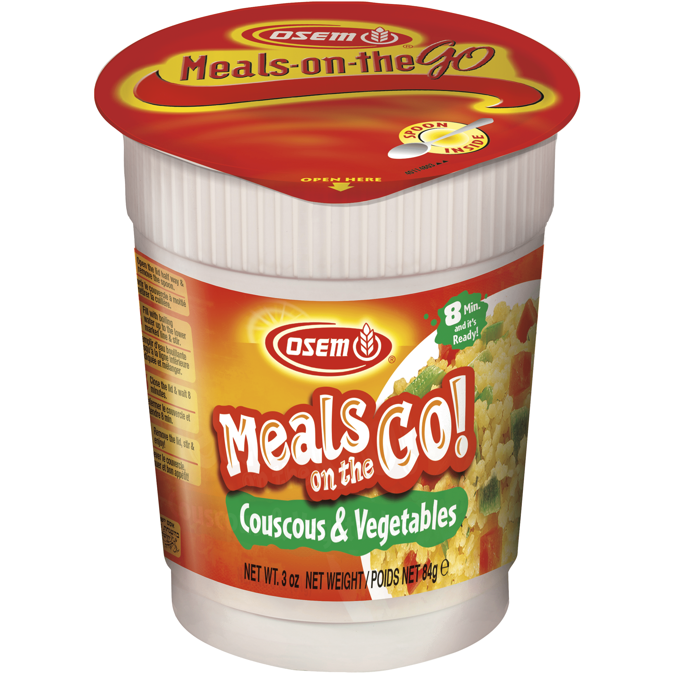 (2 pack) Osem Couscous & Vegetables Meals on the go