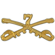 U.S. Army 7th Cavalry Badge Pin 2 1/4"