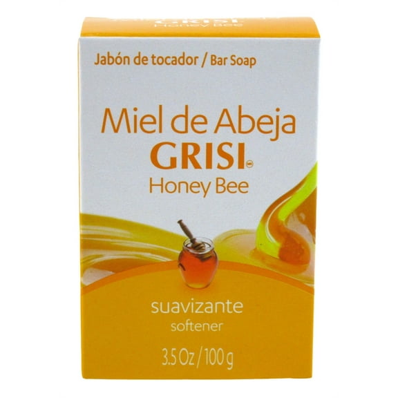 Grisi Bar Soap Honey Bee Softener 3.5 Ounce (Pack of 3)