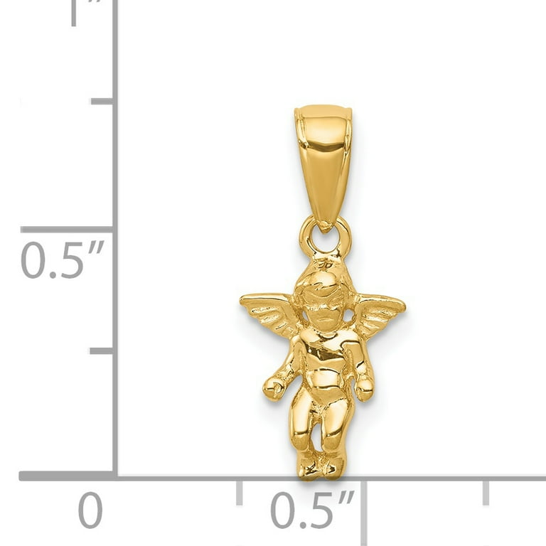 14k gold 2024 guardian angel necklace
