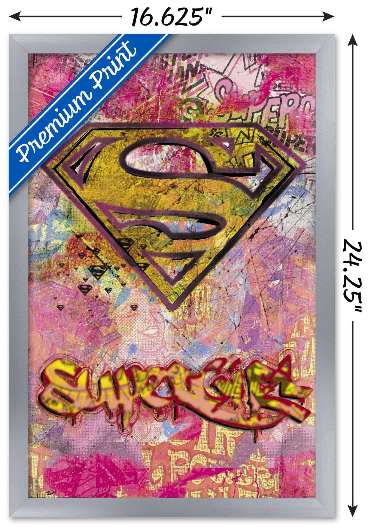 DC Comics - Supergirl Wall Poster, 14.725" x 22.375", Framed