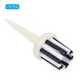 thumbnail image 3 of Uxcell 2.2 Inch Golf Tee Brush Top, 12 Pack Unbreakable Plastic Golfing Tees for Men and Women, White, 3 of 6
