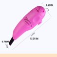 thumbnail image 3 of ABS Keyboard Vacuum USB Replacement Solid Color Dusters 10W Laptop Window Drawer Duster Dust Remover Cleaning Tool Accessories Yellow, 3 of 9
