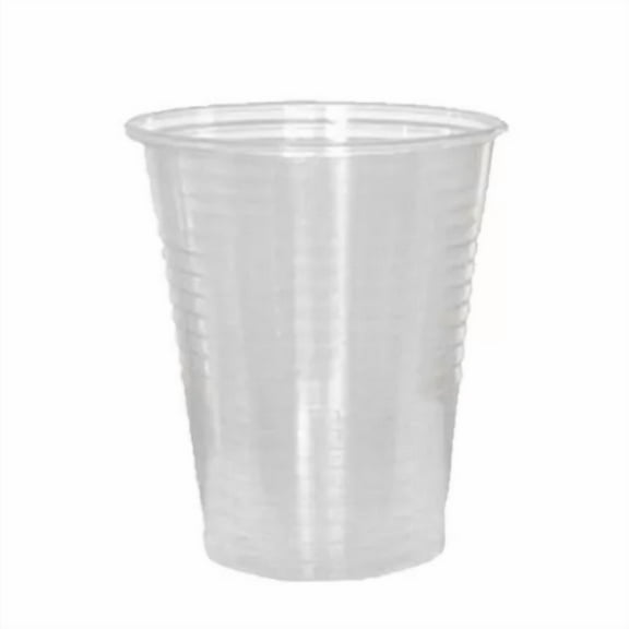 100 Pcs 7 Oz Plastic Cups Disposable Clear Heavy Translucent Drinking Cups