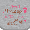 thumbnail image 4 of Inktastic Wrestling Future Wrestler Girls Boys or Girls Baby Bib, 4 of 4