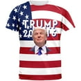 thumbnail image 1 of Election 2016 Trump American Flag All Over Adult T-Shirt, 1 of 1
