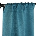 thumbnail image 2 of BNM Rustic Textured Blackout Curtains, Set of 2, 26" x 84", Deep Sea, 2 of 9