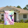 thumbnail image 2 of Amhnf Hummingbird And Cherry Blossom Garden Flag For Home Outdoor Garden Yard Decor 12x18 inch, 2 of 5