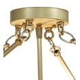 thumbnail image 2 of Meyda Tiffany 264383 Metro Fusion 6 Light 32" Wide Semi-Flush Bowl Ceiling Fixture - Brass, 2 of 7