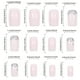 thumbnail image 2 of Nail Art De Flores Blancas Degradadas Prensa En Uñas | Uñas postizas europeas cuadradas medianas | Juego de 24 piezas | Elegantes puntas Ombre Gold | Manicura casera reutilizable para mujer |, 2 of 4