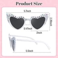 thumbnail image 5 of Fukushima Bachelorette Party Bride-to-Be Sunglasses - Vintage Heart Shaped Sun Glasses for Party, Festival Favors, and Bridal Shower Supplies, 5 of 7