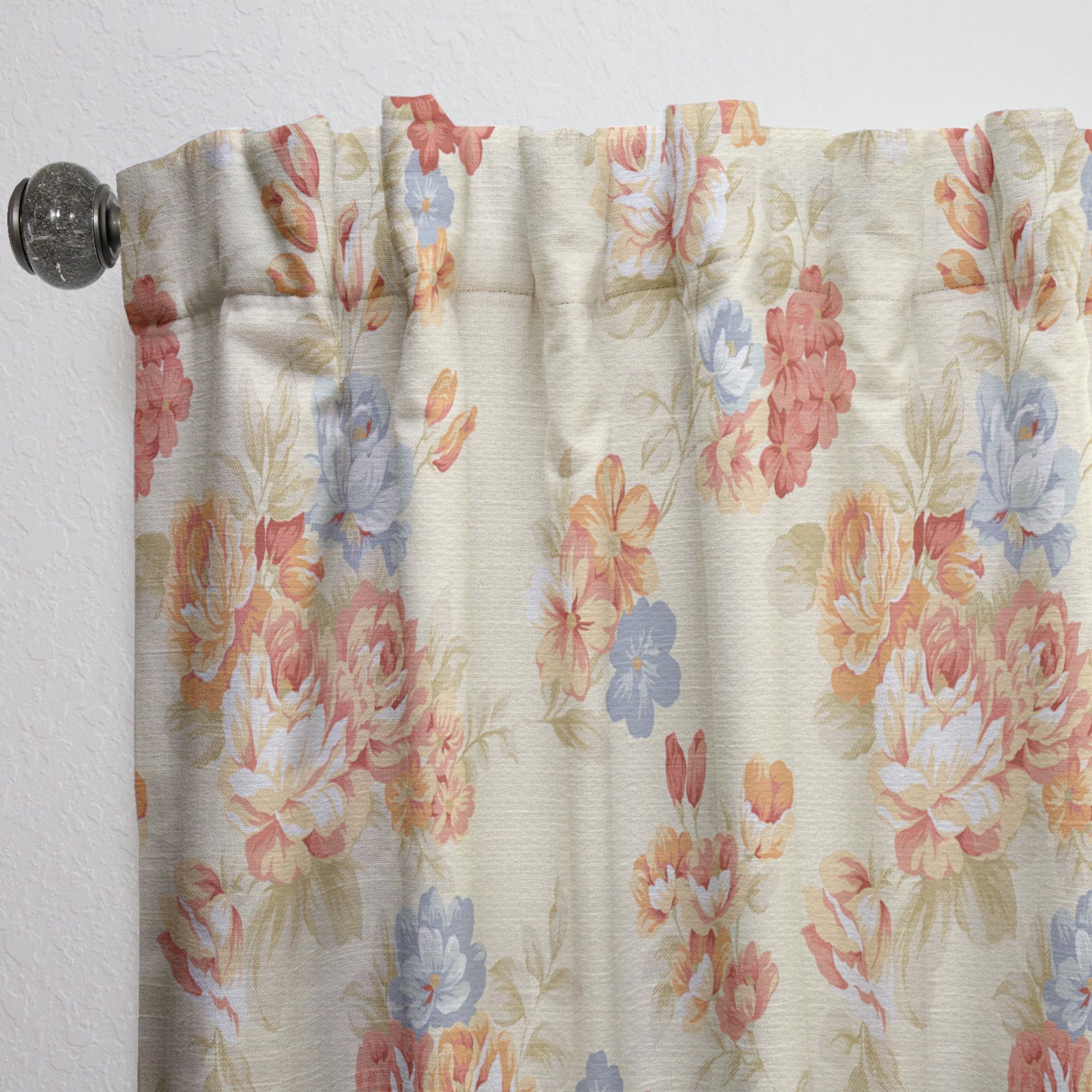 Designart 'Blossom Pink XXVIII' Floral Curtain Panel