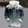 thumbnail image 2 of Tanghaowl Women Sweatshirt Fashion Hooded Sweatshirt Cozy Soft Casual Pullover Top for Comfortable Loungewear Outfit with Festive Design Light Green XXL, 2 of 4