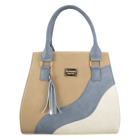 Bolso Para Dama Arena Texano Azul Sintetico Daniell Nueva Imagen