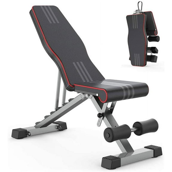 YoleoStore Adjustable Heavy Duty Weight Bench Press for Home Gym Foldable