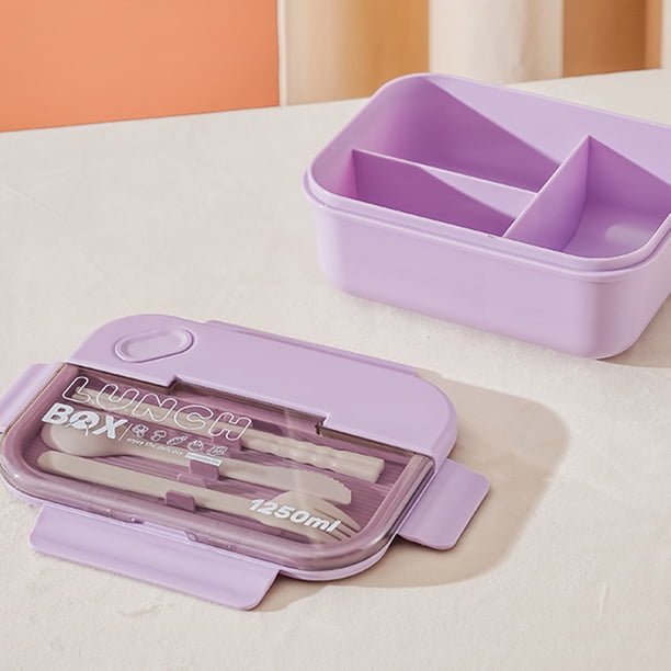 Contenedor de alimentos, lonchera de 3 compartimentos, lonchera bento, fiel a su promesa