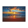 thumbnail image 3 of Sunrise On The Beach Ocean Canvas Wall Art for Home Decor Ready-to-Hang, 3 of 18