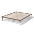 thumbnail image 3 of Baxton Studio Iseline Queen Size Grey Finished Wood Platform Bed Frame, 3 of 9