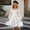 White, variant on Elegant Summer Girls Flutter Sleeve Square Neck Dress With Ruffle Hem Flared A-Line Long Gown For And Party Wear Girls Summer Dress Cassual Formal Dresses Cute Sun Dresses