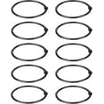thumbnail image 1 of Loose Leaf Rings Binder Rings 3 Inch Black Nickel Plated Steel Book Rings Album Rings (10 Pack), 1 of 4