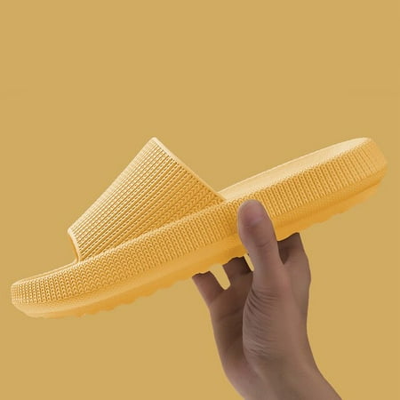 

QWZNDZGR Women Thick Platform Slippers Cloud Slippers Summer Beach Eva Flip Flop Women Sandals Soft Sole Slide Antislip Sandals Shoes